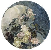 Mikhail Vrubel Roses and Orchids, France oil painting artist